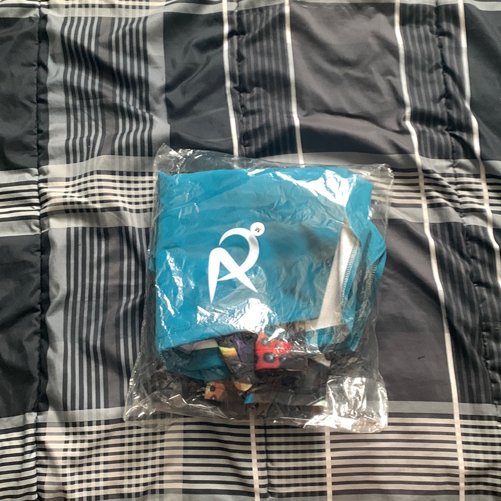 Blue mens swim shorts
